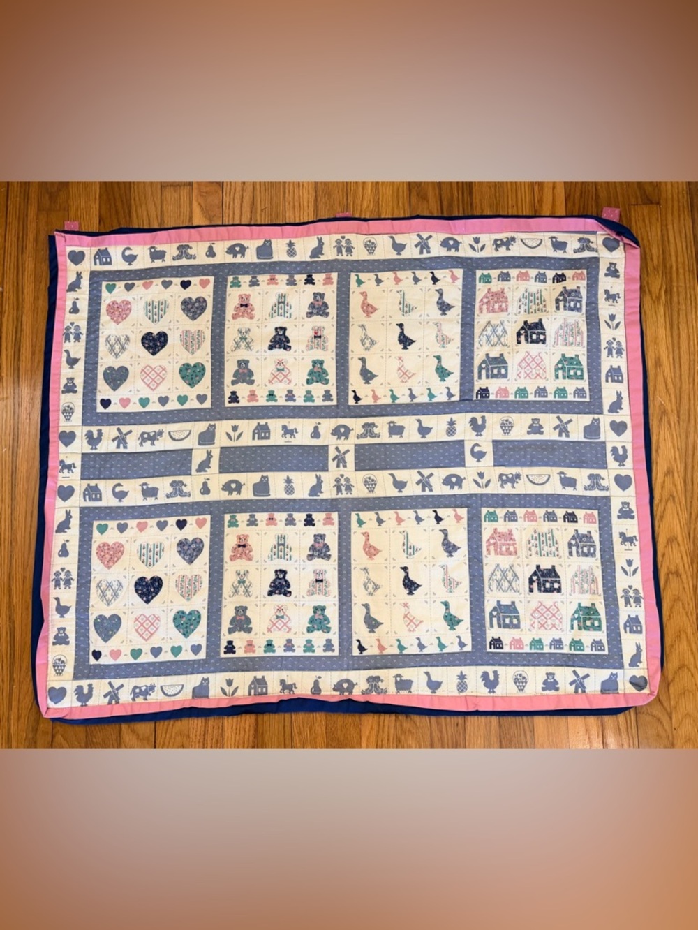 Vintage quilted tapestry